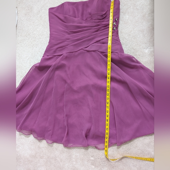 NWT Raspberry Mori Lee Short Formal Dress - Picture 10 of 12